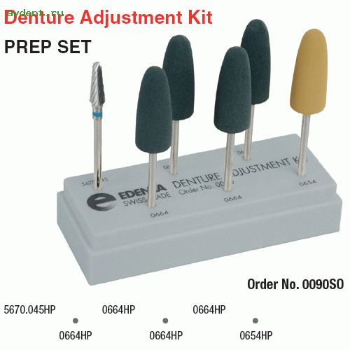 0090 - Denture Adjustment Kit HP - .   Edenta 